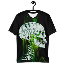 Load image into Gallery viewer, Relaxed Tshirt laid on hanger Money Skull T-Shirt