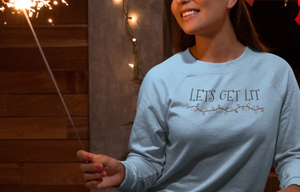 Let’s get lit t shirt | christmas party lights | Woman’s Clothing | C.I.Apparel - Cannabis Incognito Apparel CIA | Cannabis Clothing Store