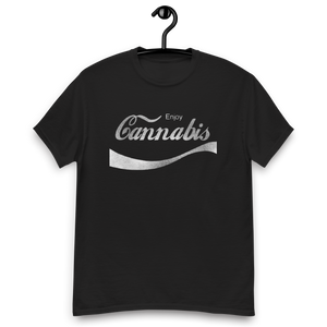 Black cannabis-themed shirt, showcasing its trendy and popular appeal. - Black Tshirt Hanger