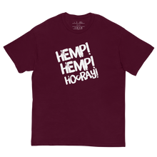 Load image into Gallery viewer, Elevate your style with the Hemp! Hemp! Hoorah! T-Shirt in Army Green and Marooned - Casual 