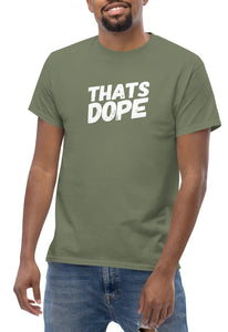 THATS DOPE | Army Green T-Shirt: Join the Cannabis Incognito Apparel Army - Front Male Relaxed