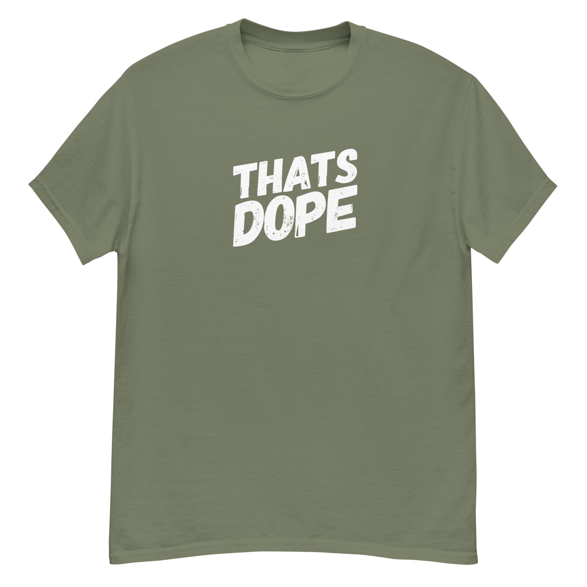 THATS DOPE | Army Green T-Shirt: Join the Cannabis Incognito Apparel Army - Army Green Front Wrinkled