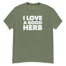 Load image into Gallery viewer, Express your love for good herb with our stylish &#39;I Love Good Herb&#39; tee