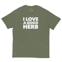 Load image into Gallery viewer, I Love Good Herb | CIA Cannabis Incognito Apparel - Classic Tee - Military Green / S - Military Green / M - Military Green / L - Military Green / XL - Military Green / 2XL - Military Green / 3XL - Military Green / 4XL - Military Green / 5XL