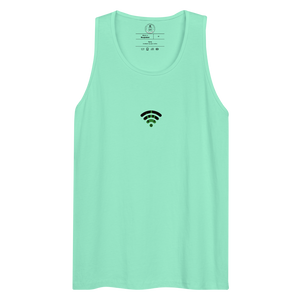 Mint Tank Top | Wifi OG strain | Strains collection | Cannabis Incognito Apparel | Front Mock up Layout - Sativa Trendy Cannabis Tank Top for Marijuana Lovers