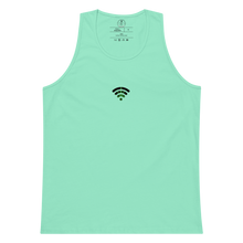 Load image into Gallery viewer, Mint Tank Top | Wifi OG strain | Strains collection | Cannabis Incognito Apparel | Front Mock up Layout | FLAT FRONT - 420 Clothing: Embrace the Culture with Wifi OG Tank Top