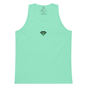 Mint Tank Top | Wifi OG strain | Strains collection | Cannabis Incognito Apparel | Front Mock up Layout | FLAT FRONT - 420 Clothing: Embrace the Culture with Wifi OG Tank Top