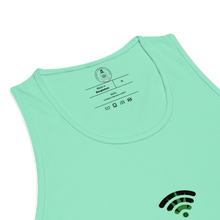 Load image into Gallery viewer, Mint Tank Top | Wifi OG strain | Strains collection | Cannabis Incognito Apparel | Front Mock up Layout | Tag Reads Cannabis Incognito Apparel - Streetwear Style: Elevate Your Look with Wifi OG Tank Top 