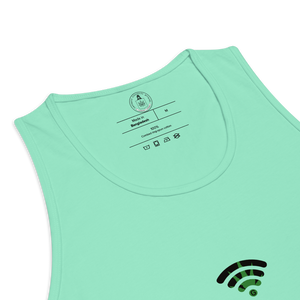 Mint Tank Top | Wifi OG strain | Strains collection | Cannabis Incognito Apparel | Front Mock up Layout | Tag Reads Cannabis Incognito Apparel - Streetwear Style: Elevate Your Look with Wifi OG Tank Top 