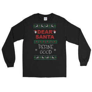 Dear Santa Define Good | Ugly sweater | CIA clothing and screenprinting - Cannabis Incognito Apparel CIA | Cannabis Clothing Store