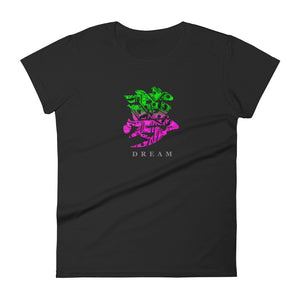 DREAM logo | Women's short sleeve t-shirt Mandarin Symbol - Cannabis Incognito Apparel CIA | Cannabis Clothing Store