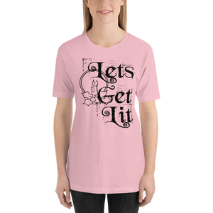 Let’s get lit t shirt | christmas party lights | Woman’s CIA Clothing - Cannabis Incognito Apparel CIA | Cannabis Clothing Store