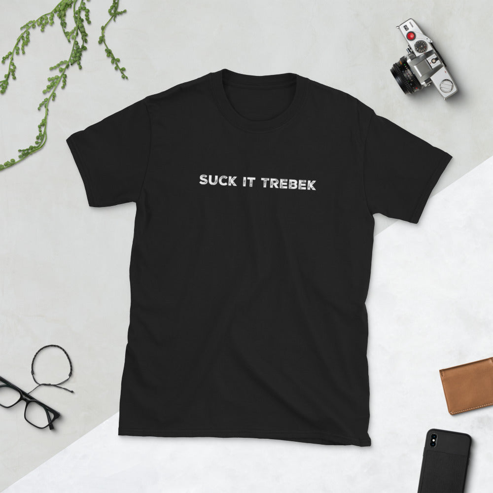 Suck it Trebek - Short-Sleeve Unisex T-Shirt - Tee's Classic Apparel - Cannabis Incognito Apparel CIA | Cannabis Clothing Store