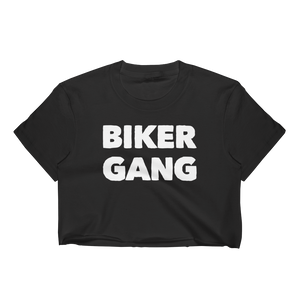 Motorcycle club BIKER GANG Womens Crop Top | CIA Clothing - Cannabis Incognito Apparel CIA | Cannabis Clothing Store