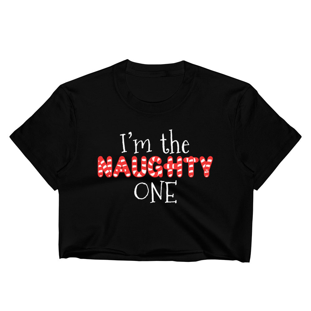 I'm the Naughty One Women's Crop Top | CIA Clothing Store - Cannabis Incognito Apparel CIA | Cannabis Clothing Store