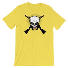 Load image into Gallery viewer, SKULL AND CROSS GUNS - Tee&#39;s Classic Apparel (Original Art) Unisex style - Cannabis Incognito Apparel CIA | Cannabis Clothing Store