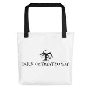 Trick or Treat Yo Self” - Tote bag - Cannabis Incognito Apparel CIA | Cannabis Clothing Store