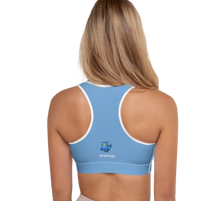 Load image into Gallery viewer, Two Birds One Stoned @TWIT420&quot; - TCA Padded Sports Bra - Cannabis Incognito Apparel CIA | Cannabis Clothing Store