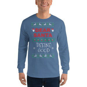 Dear Santa Define Good | Ugly sweater | CIA clothing and screenprinting - Cannabis Incognito Apparel CIA | Cannabis Clothing Store