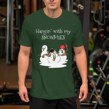 Load image into Gallery viewer, Hanging with my Snowmies | Ugly sweater thread T-Shirt - Cannabis Incognito Apparel CIA | Cannabis Clothing Store