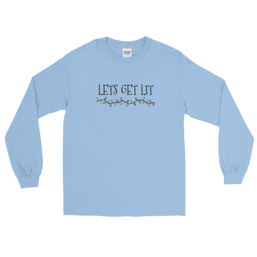 Let’s get lit t shirt | christmas party lights | Woman’s Clothing | C.I.Apparel - Cannabis Incognito Apparel CIA | Cannabis Clothing Store