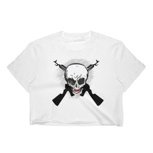 Load image into Gallery viewer, SKULL AND CROSS GUNS - Crop Top - Cannabis Incognito Apparel CIA | Cannabis Clothing Store