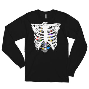 Skelton Candy Rush - Long sleeve t-shirt - Cannabis Incognito Apparel CIA | Cannabis Clothing Store