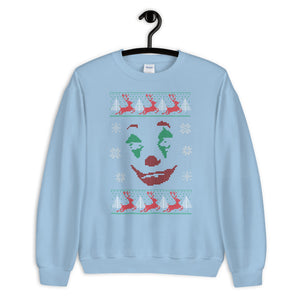 Ugly Sweater Clown Face - Unisex Sweatshirt - Cannabis Incognito Apparel CIA | Cannabis Clothing Store