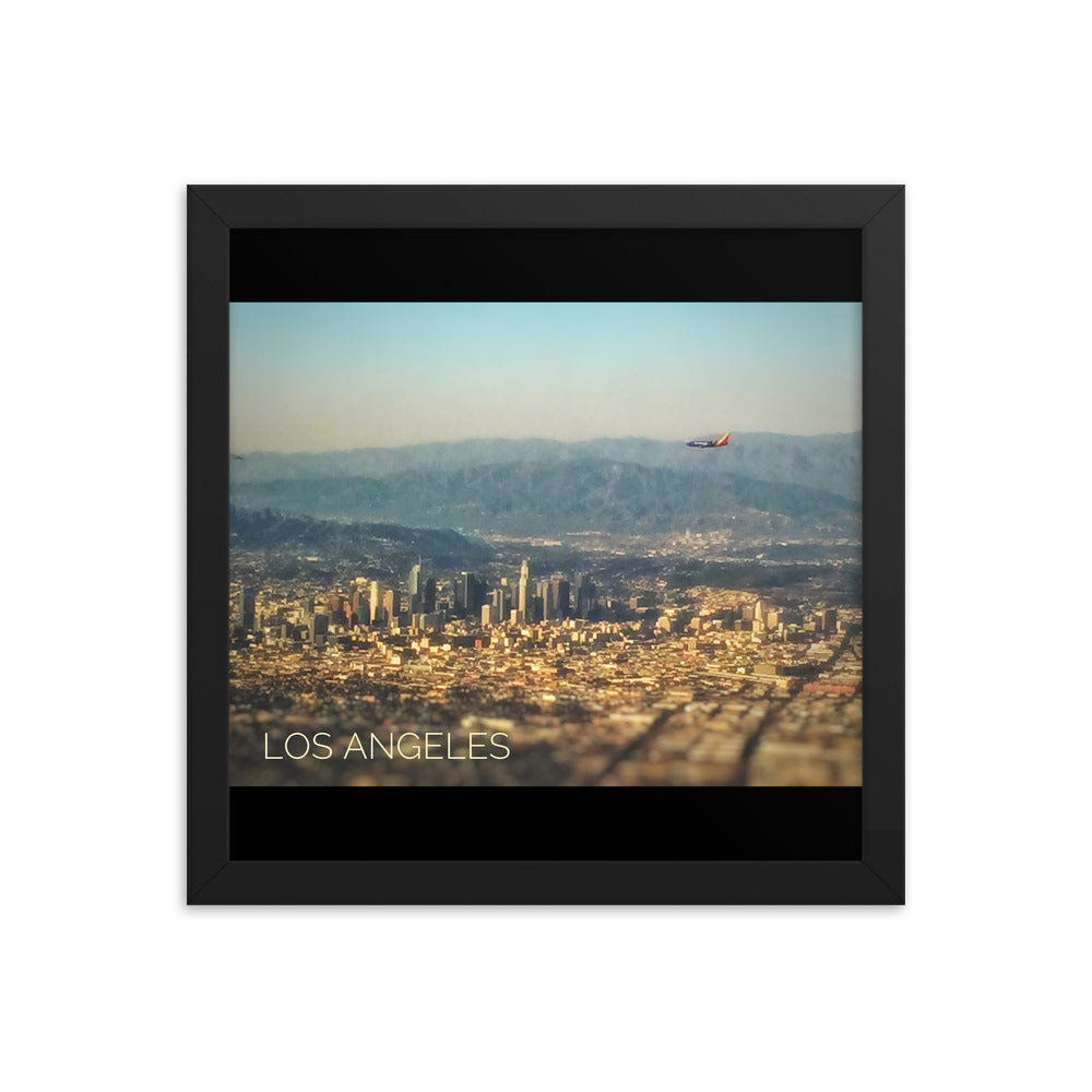 Fly in to Los Angels LAX - T-Bone's Prints - Framed photo paper poster - Cannabis Incognito Apparel CIA | Cannabis Clothing Store