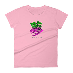 DREAM logo | Women's short sleeve t-shirt Mandarin Symbol - Cannabis Incognito Apparel CIA | Cannabis Clothing Store