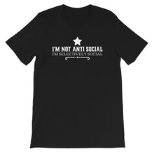 Load image into Gallery viewer, I&#39;m not Anti Social I&#39;m selectively social | PINK &amp; BLACK tank top - Cannabis Incognito Apparel CIA | Cannabis Clothing Store