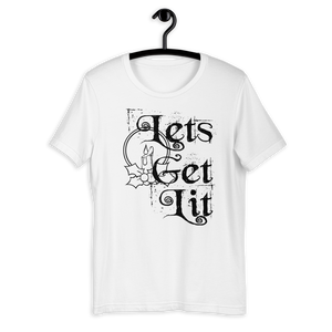 Let’s get lit t shirt | christmas party lights | Woman’s CIA Clothing - Cannabis Incognito Apparel CIA | Cannabis Clothing Store