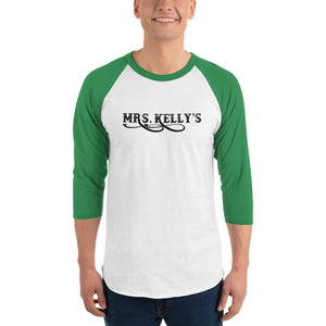 Mrs. Kelly’s - 3/4 sleeve raglan shirt - CIA Clothing Store - Cannabis Incognito Apparel CIA | Cannabis Clothing Store