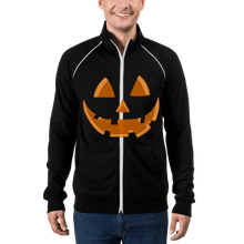 Load image into Gallery viewer, PUMPKIN FACE - Piped Fleece Jacket - Cannabis Incognito Apparel CIA | Cannabis Clothing Store