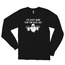 Load image into Gallery viewer, “I’m just here for the boo(ze)” - Long sleeve t-shirt - Cannabis Incognito Apparel CIA | Cannabis Clothing Store