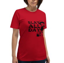 Load image into Gallery viewer, “Slay All Day” - Short-Sleeve Unisex T-Shirt - Cannabis Incognito Apparel CIA | Cannabis Clothing Store