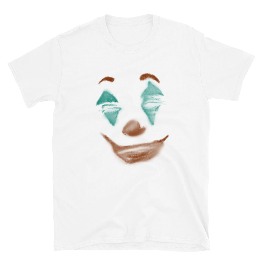 happy clown face T-shirt | Joker clown face wipe CIA clothing T-Shirt - Cannabis Incognito Apparel CIA | Cannabis Clothing Store