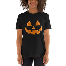 Load image into Gallery viewer, Pumpkin face - Short-Sleeve Unisex T-Shirt - Cannabis Incognito Apparel CIA | Cannabis Clothing Store