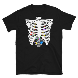 Skeleton Candy rush T-Shirt | Halloween costume | CIA clothing - Cannabis Incognito Apparel CIA | Cannabis Clothing Store