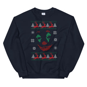 Ugly Sweater Clown Face - Unisex Sweatshirt - Cannabis Incognito Apparel CIA | Cannabis Clothing Store