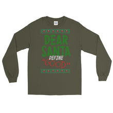 Load image into Gallery viewer, DEAR SANTA DEFINE GOOD Ugly sweater long sleeve | CIA - Cannabis Incognito Apparel CIA | Cannabis Clothing Store