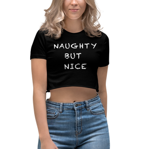 Naughty But Nice -ChalkBoard Women's Crop Top - Cannabis Incognito Apparel CIA | Cannabis Clothing Store