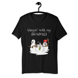 Hanging with my Snowmies | Ugly sweater thread T-Shirt - Cannabis Incognito Apparel CIA | Cannabis Clothing Store