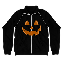 Load image into Gallery viewer, PUMPKIN FACE - Piped Fleece Jacket - Cannabis Incognito Apparel CIA | Cannabis Clothing Store