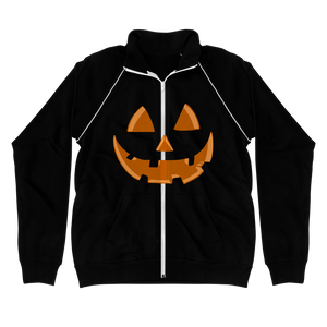 PUMPKIN FACE - Piped Fleece Jacket - Cannabis Incognito Apparel CIA | Cannabis Clothing Store