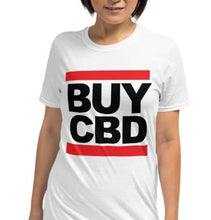 Load image into Gallery viewer, BUY CBD | Short-Sleeve Unisex T-Shirt | CIA Cannabis Apparel - Cannabis Incognito Apparel CIA | Cannabis Clothing Store