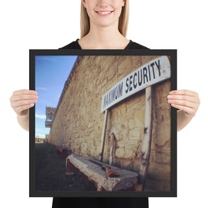 Maximum Secureity - T-Bone's Prints - Framed poster - Cannabis Incognito Apparel CIA | Cannabis Clothing Store