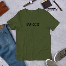 Load image into Gallery viewer, iv:XX T-Shirt | 420 incognito CIA clothing and prints - CIA (Cannabis Incognito Apparel)