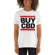 Load image into Gallery viewer, BUY CBD | Short-Sleeve Unisex T-Shirt | CIA Cannabis Apparel - Cannabis Incognito Apparel CIA | Cannabis Clothing Store