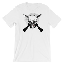 Load image into Gallery viewer, SKULL AND CROSS GUNS - Tee&#39;s Classic Apparel (Original Art) Unisex style - Cannabis Incognito Apparel CIA | Cannabis Clothing Store